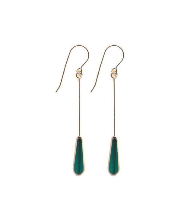 Teal Tear Earrings