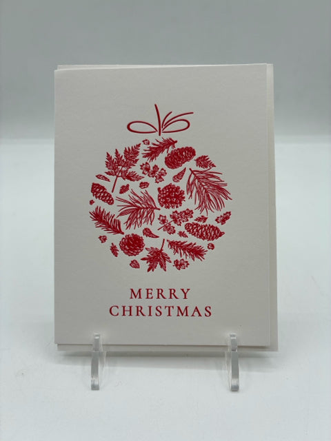 Christmas Bough Ornament Card
