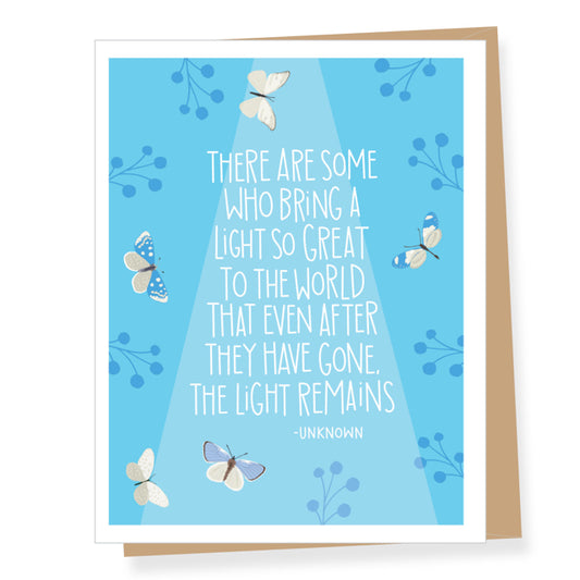 Light So Great Sympathy Card