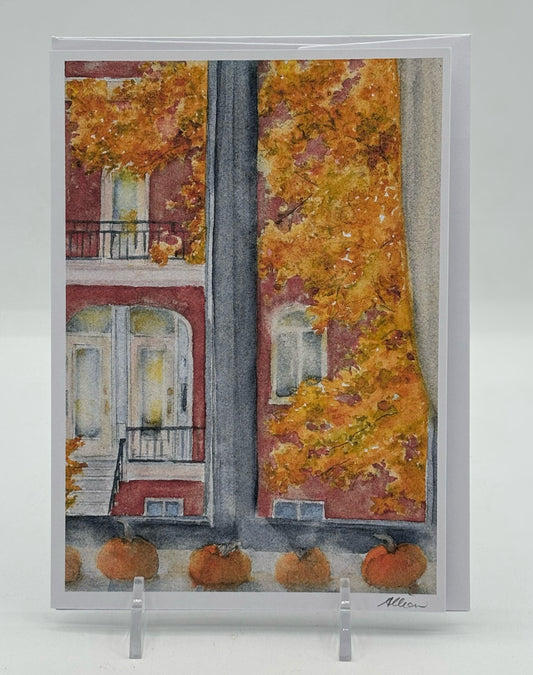 Fall Window Card