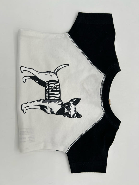 Brooklyn Dog Onesie Black/White Size 6M