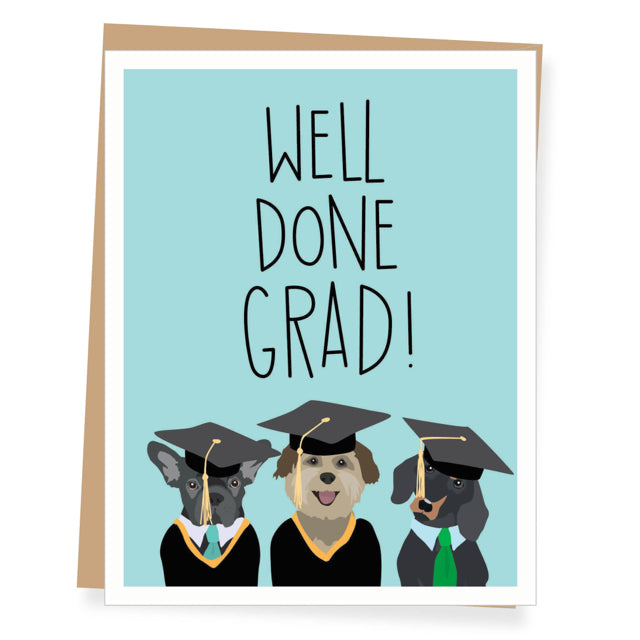 Dogs Graduation Card
