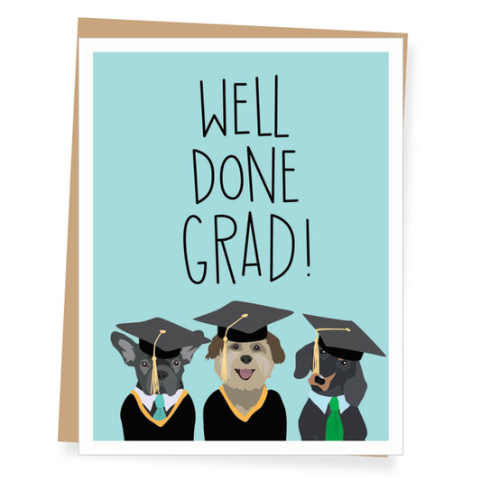 Dogs Graduation Card