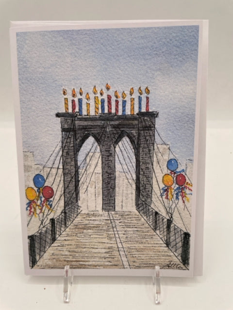 Party On Bridge Birthday Card