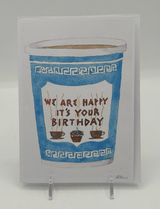 Coffee Birthday Card