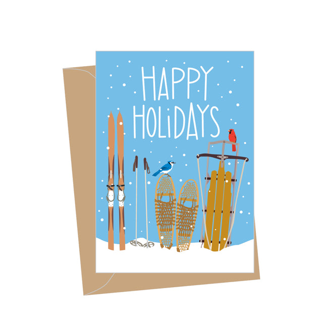 Mini Holiday Sleds Enclosure Cards