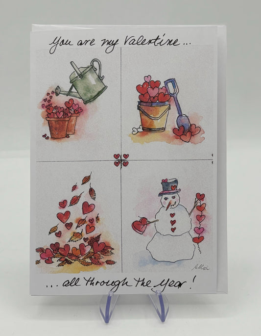 Four Seasons Valentine's Card