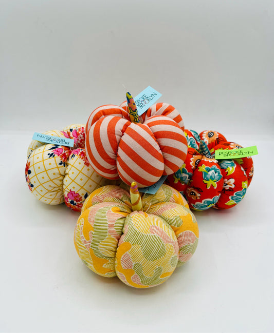 Handmade Fabric Pumpkin-Large