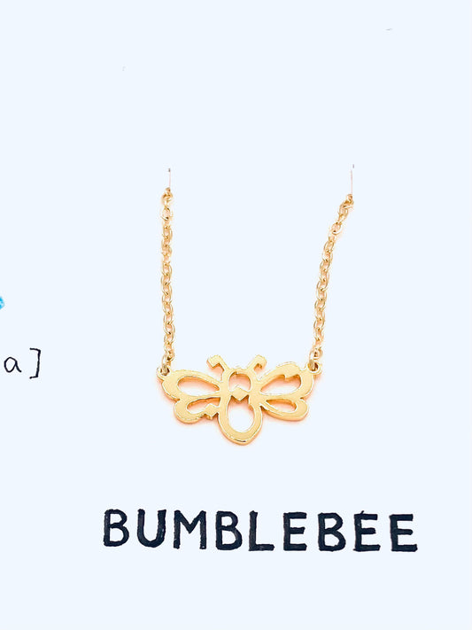 Bumblebee in Arabic Necklace