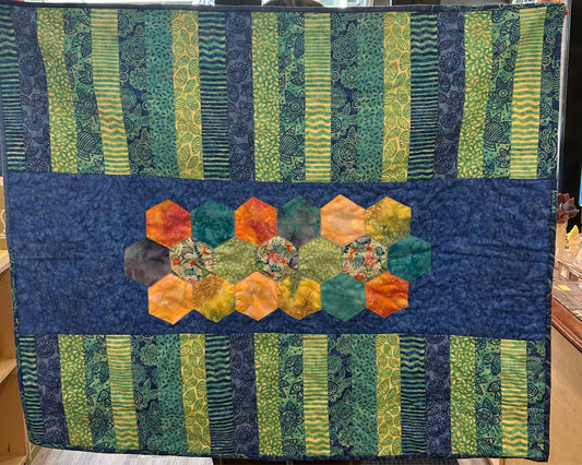 Tropical Hexies Quilt