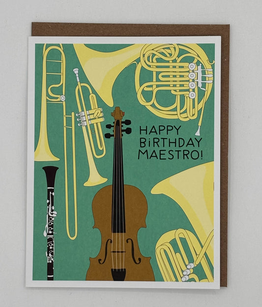 Musical Maestro Birthday Card