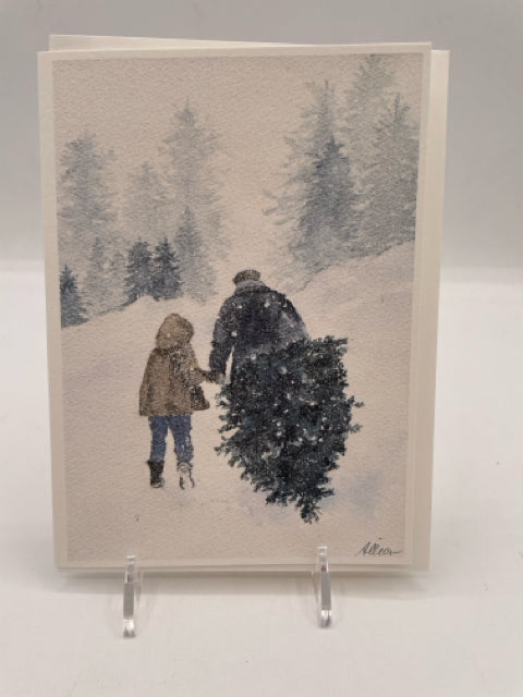 Cuting The Tree Card