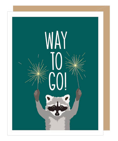Raccoon Congratulations Card