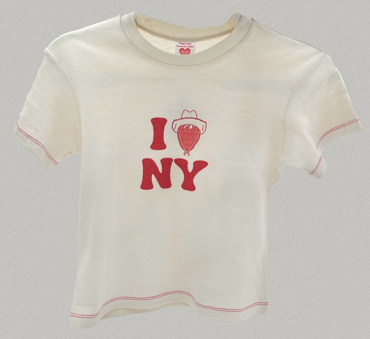 I Love NY Tee Size XL White