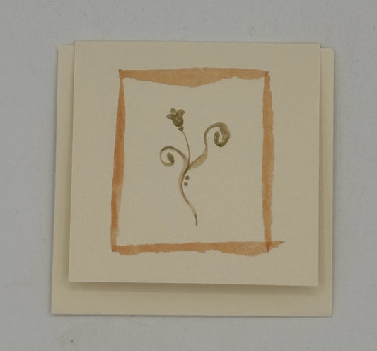 Mini Verde Flower Card