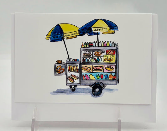 Hot Dog Cart Card