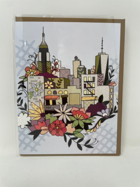 NYC Flower Skyline Card