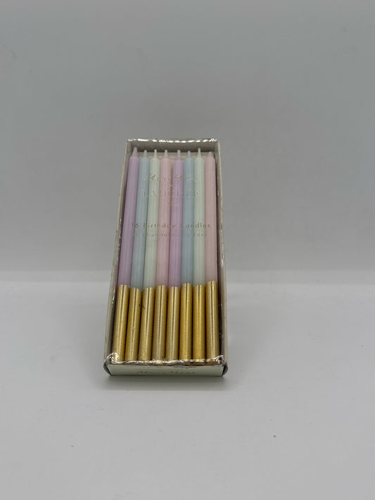 Meri Meri x Laduree Paris Gold Dipped Candles