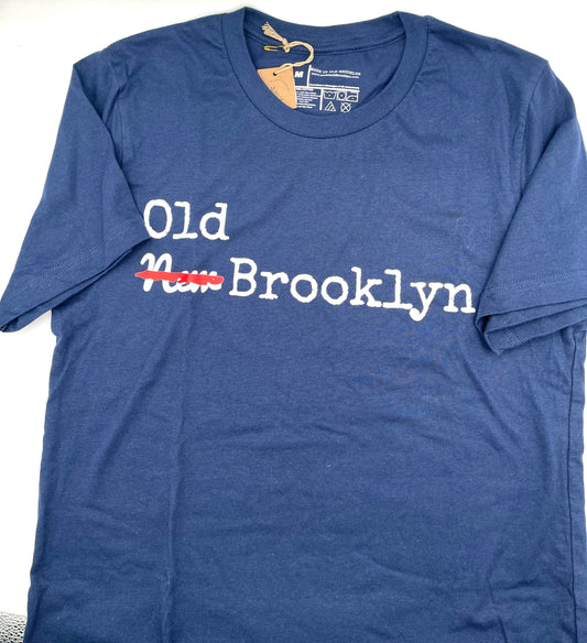 Made in Old Brooklyn T shirt Navy Adult Size M