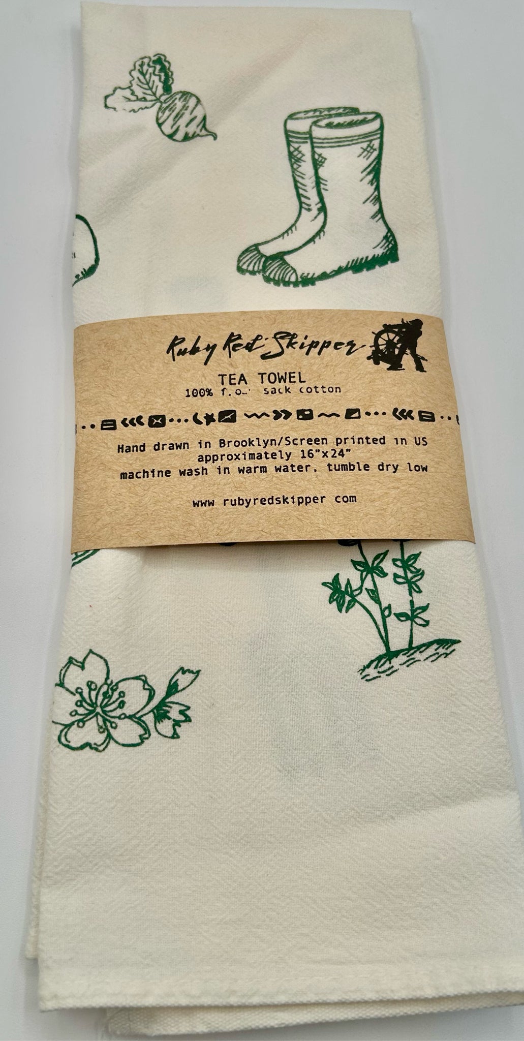 Gardening Tool Tea Towel