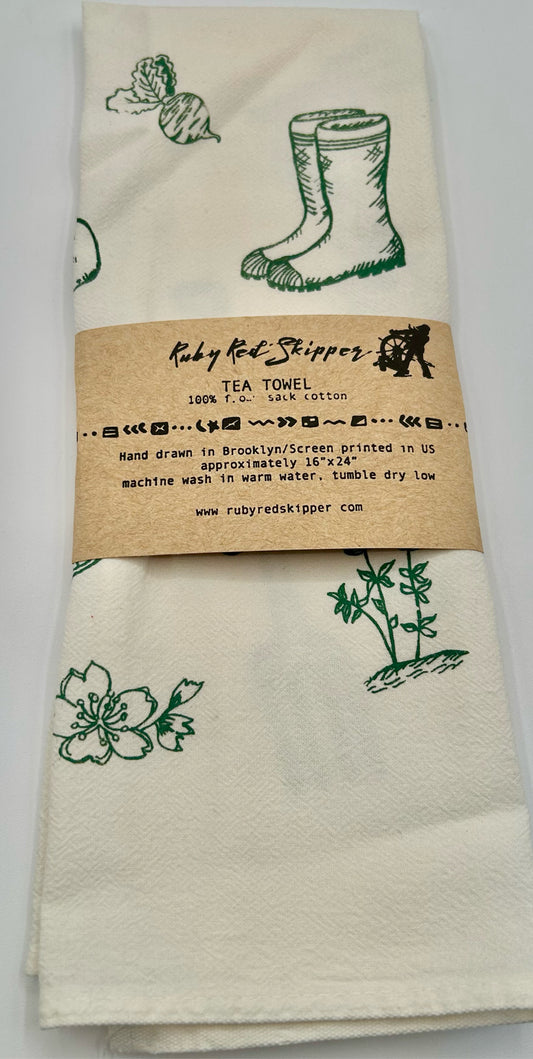 Gardening Tool Tea Towel