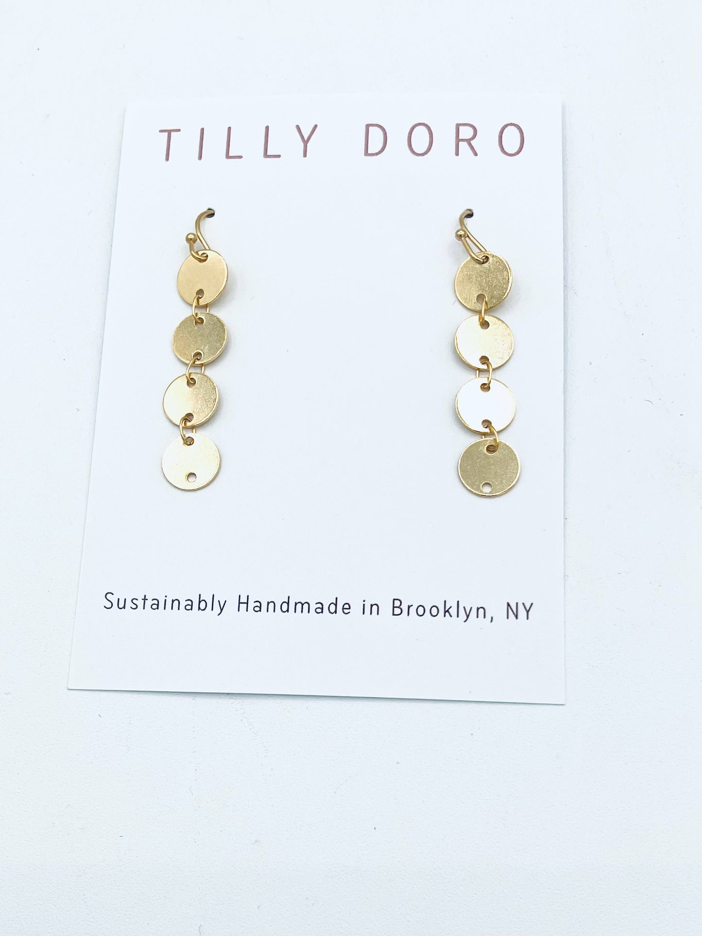 Big Layered Disk Earrings