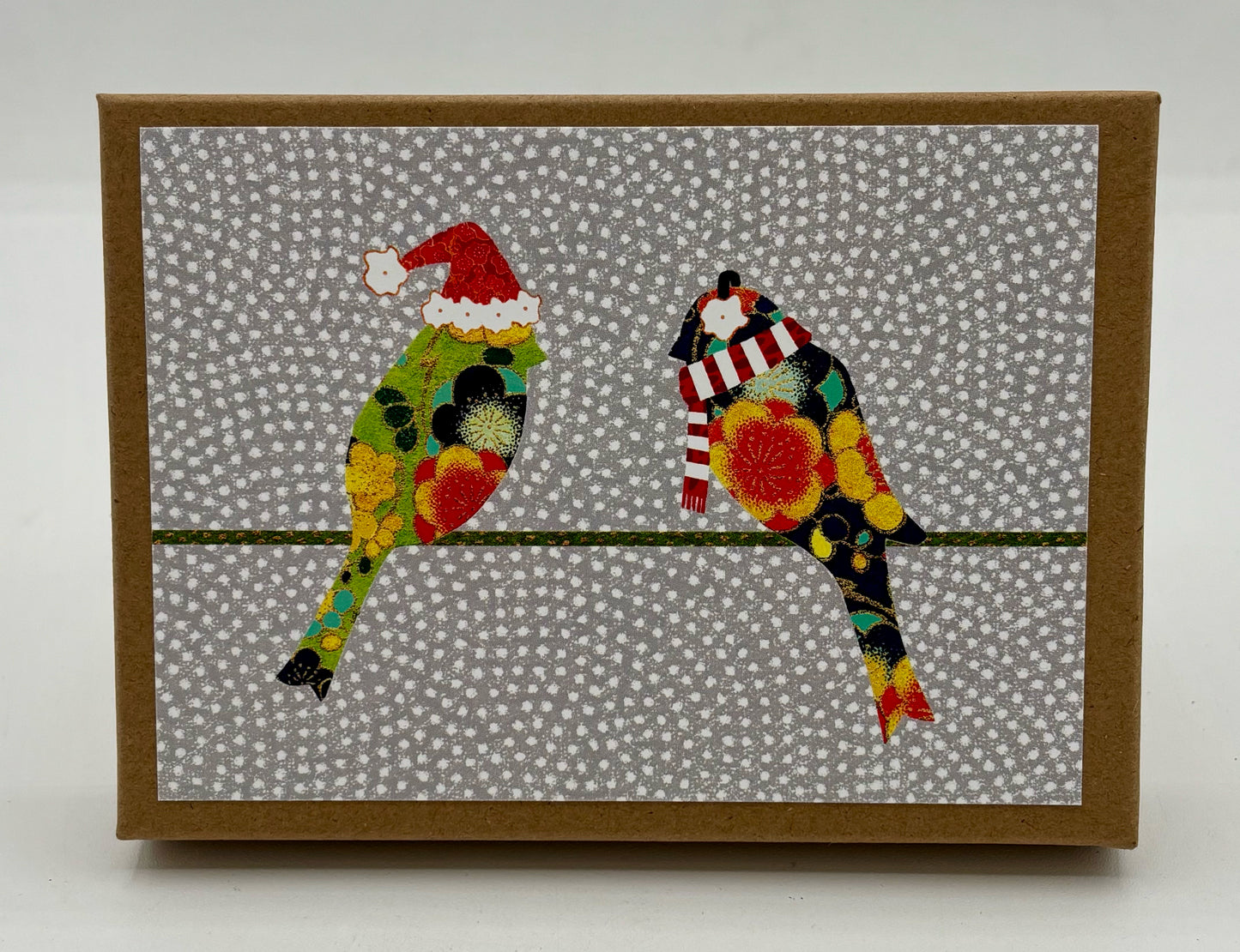 10 Bird in Earmuffs Boxed Cards and Envelopes