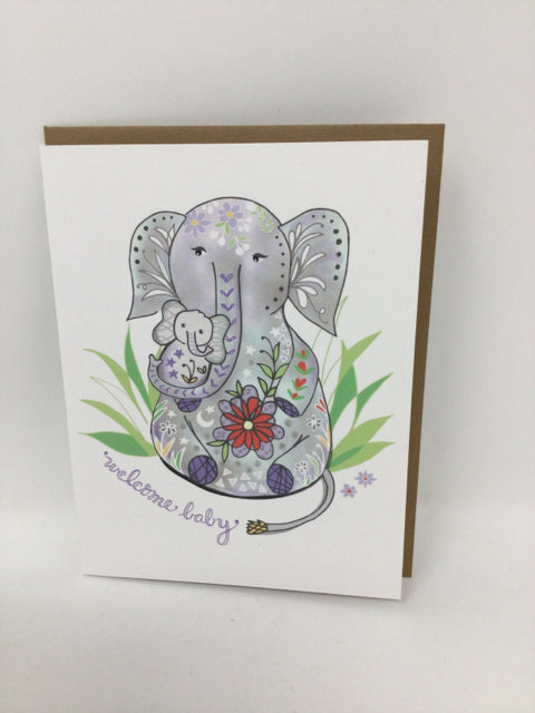 Baby Elephant New Baby Card