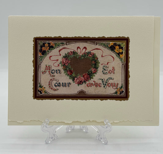 Mon Coeur Valentine Card