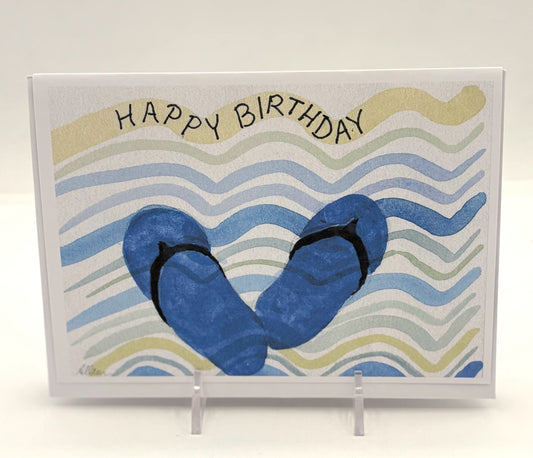 Flip Flops Birthday Card