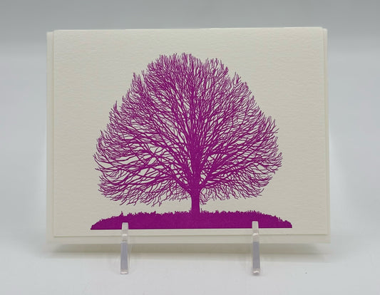 Autumn Lace Purple Tree card