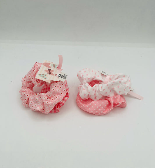 Scrunchies-Set of 2 in Pink Prints
