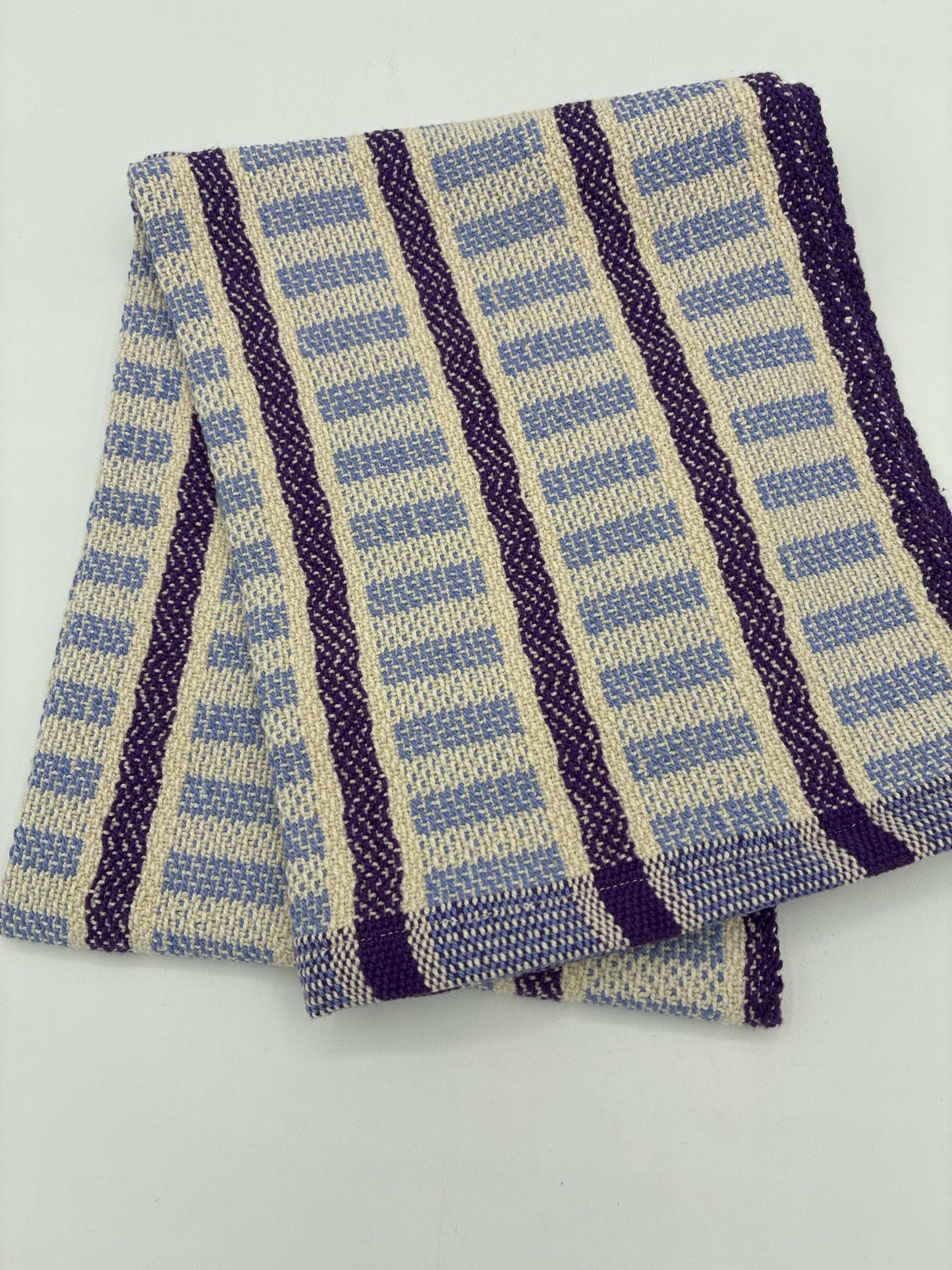 Hand Woven Dash Towel - Grape