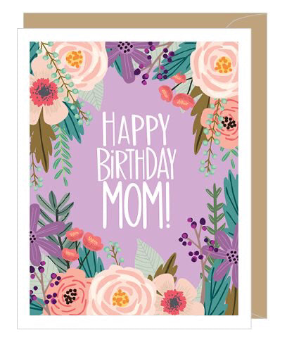 Floral Birthday Mom Birthday Card