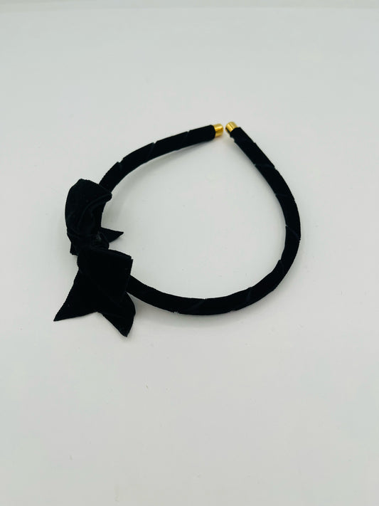 Velvet Bow Headband