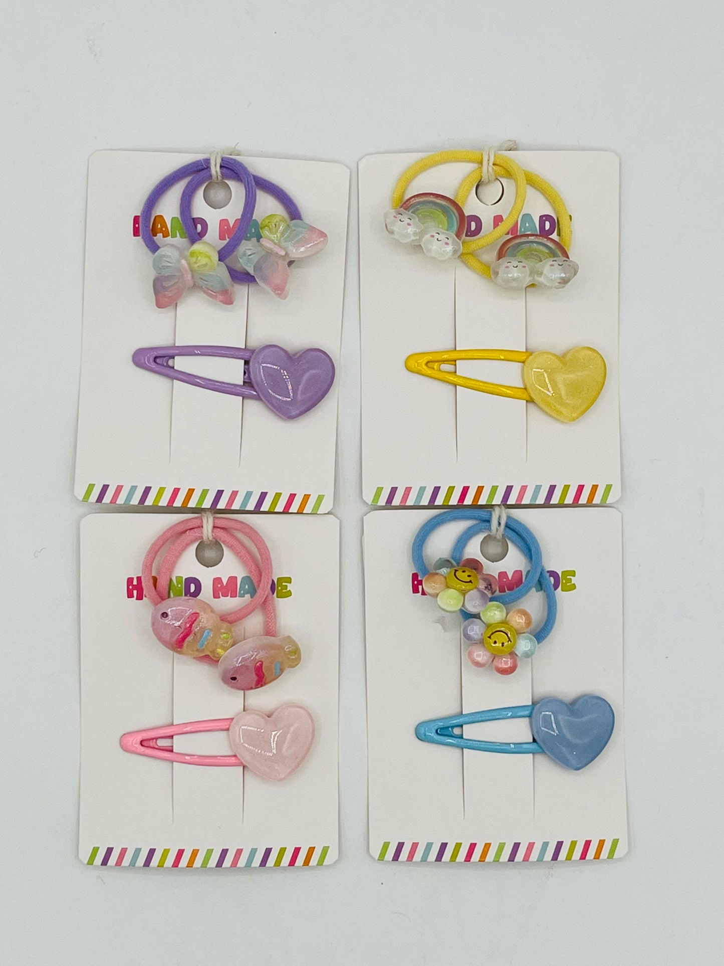 Summer Ponytail Holders and Barrette