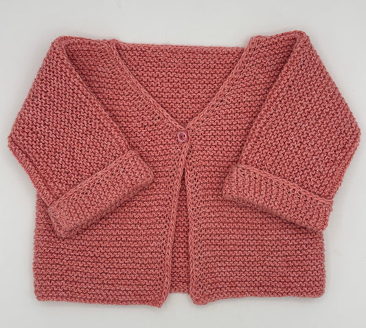 6 M Sweater - Blossom Pink Cotton, Bamboo & Hemp Blend