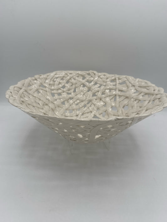 Large White Tangle Bowl