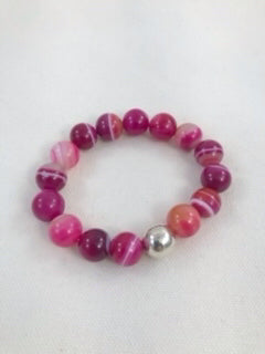Pink Agate Bracelet
