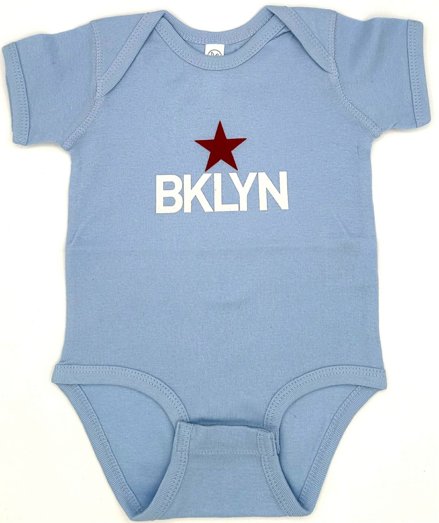 Brooklyn Star Onesie light blue size 18M