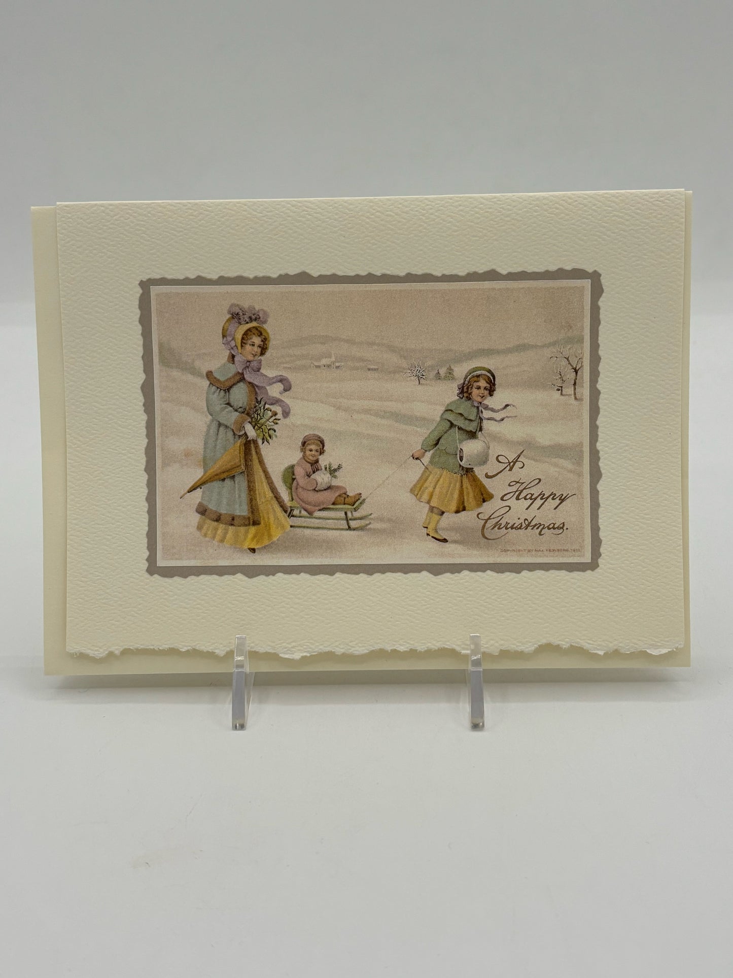 Jane Austen Outdoors Christmas Card