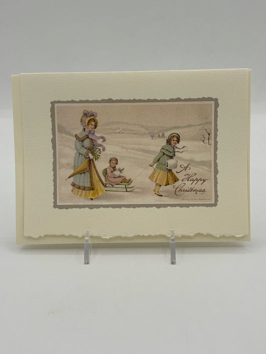 Jane Austen Outdoors Christmas Card