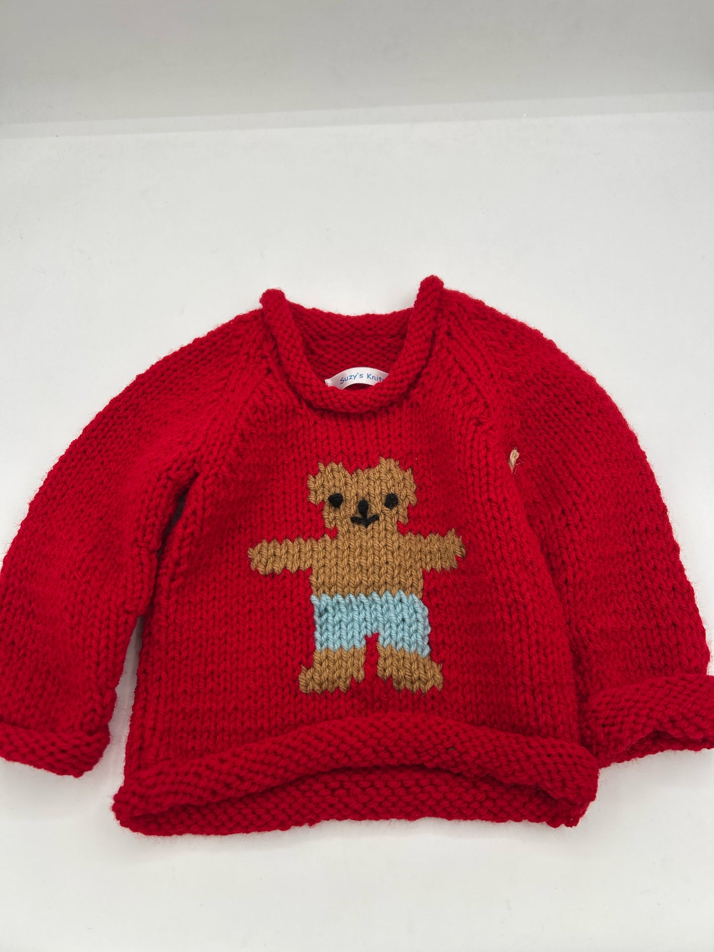 12 M Red Acylic w/ Brown Bear