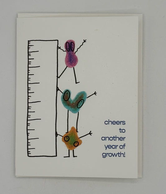 Cheers To Another Year Of Growth Birthday Card