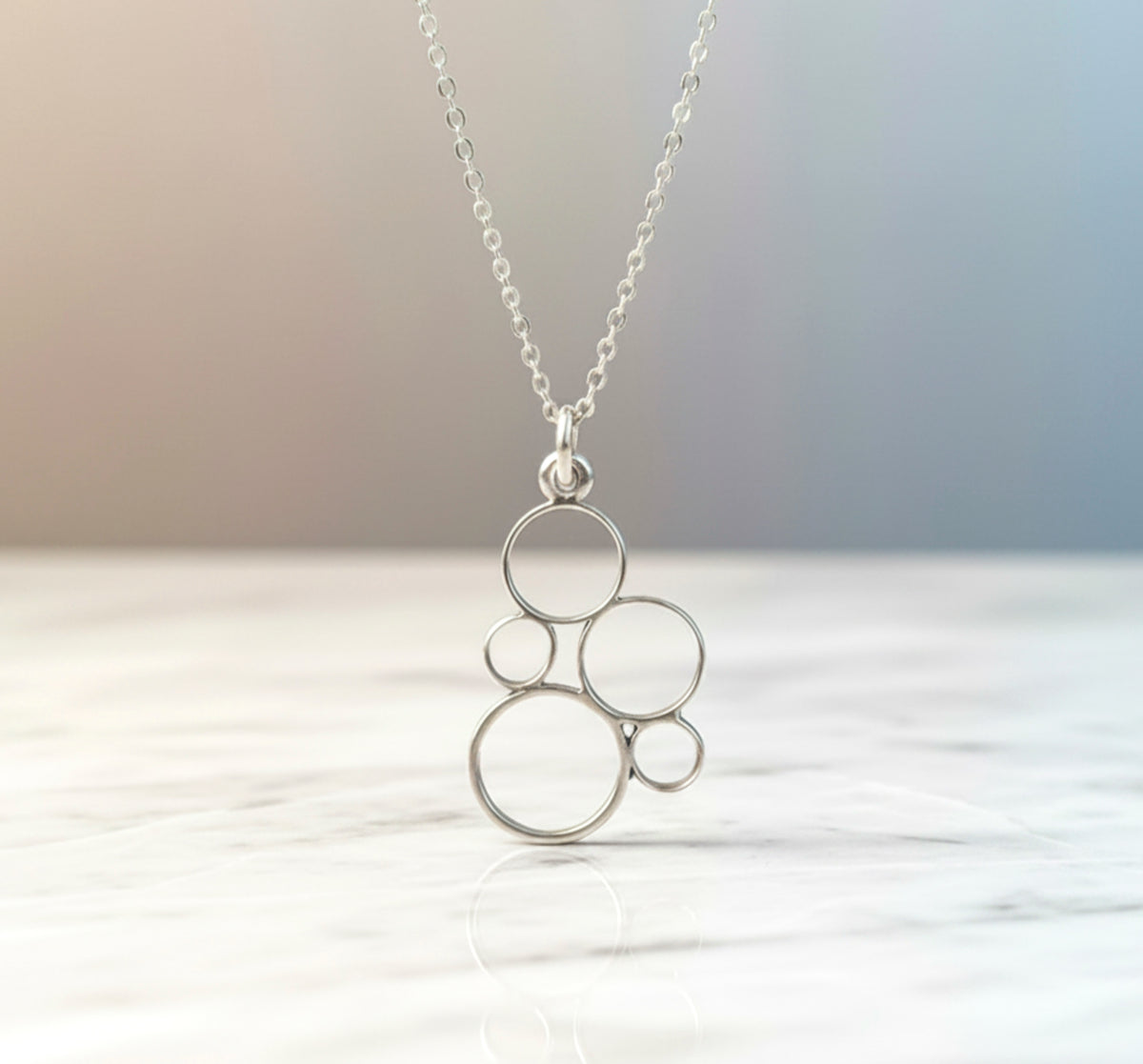 Bubbles Sterling Silver Necklace