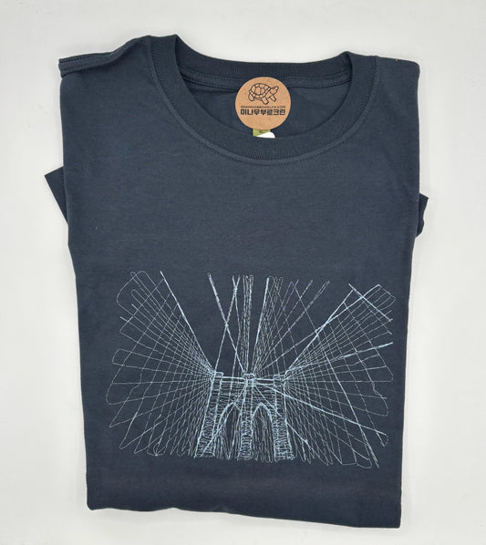 Embroidered T pacific blue Size XL