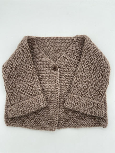 12 M Bark Cotton/Alpaca Knit Sweater