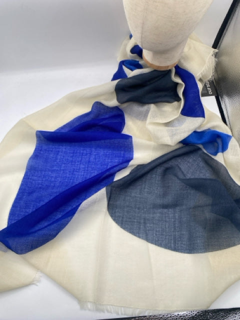 Blue & Grey Dream Wool Scarf