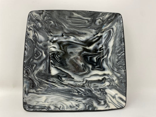 Black & White Square Dish
