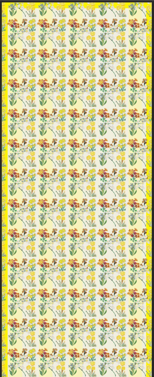 Spring Flowers Silk Scarf